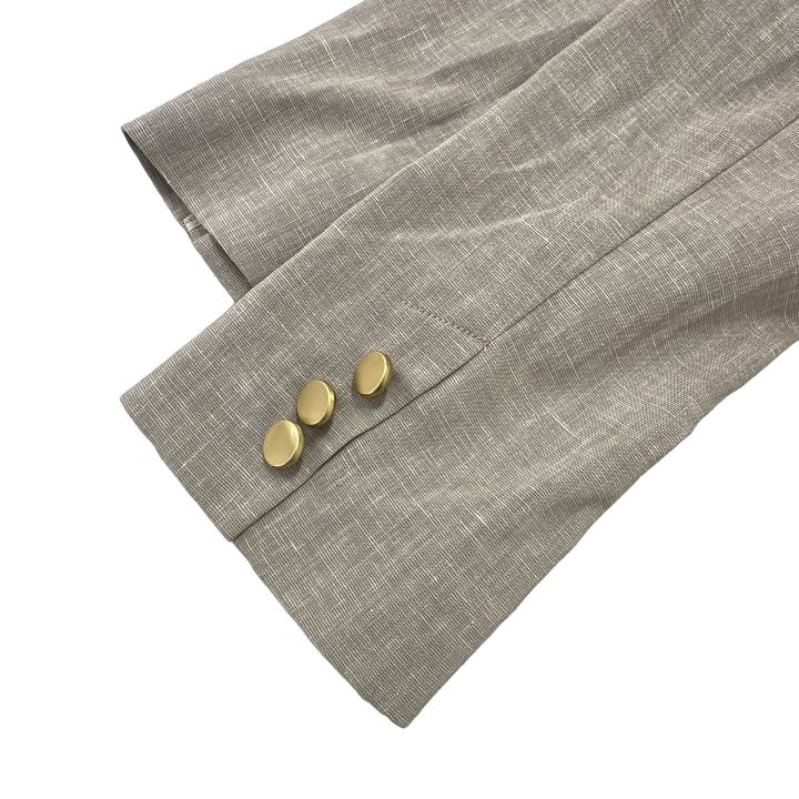 NOBLE ③ 21010240500020 麻ストレッチダブルブレストジャケット  