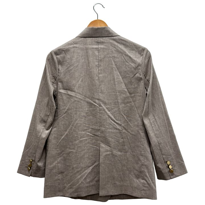 NOBLE ③ 21010240500020 麻ストレッチダブルブレストジャケット  