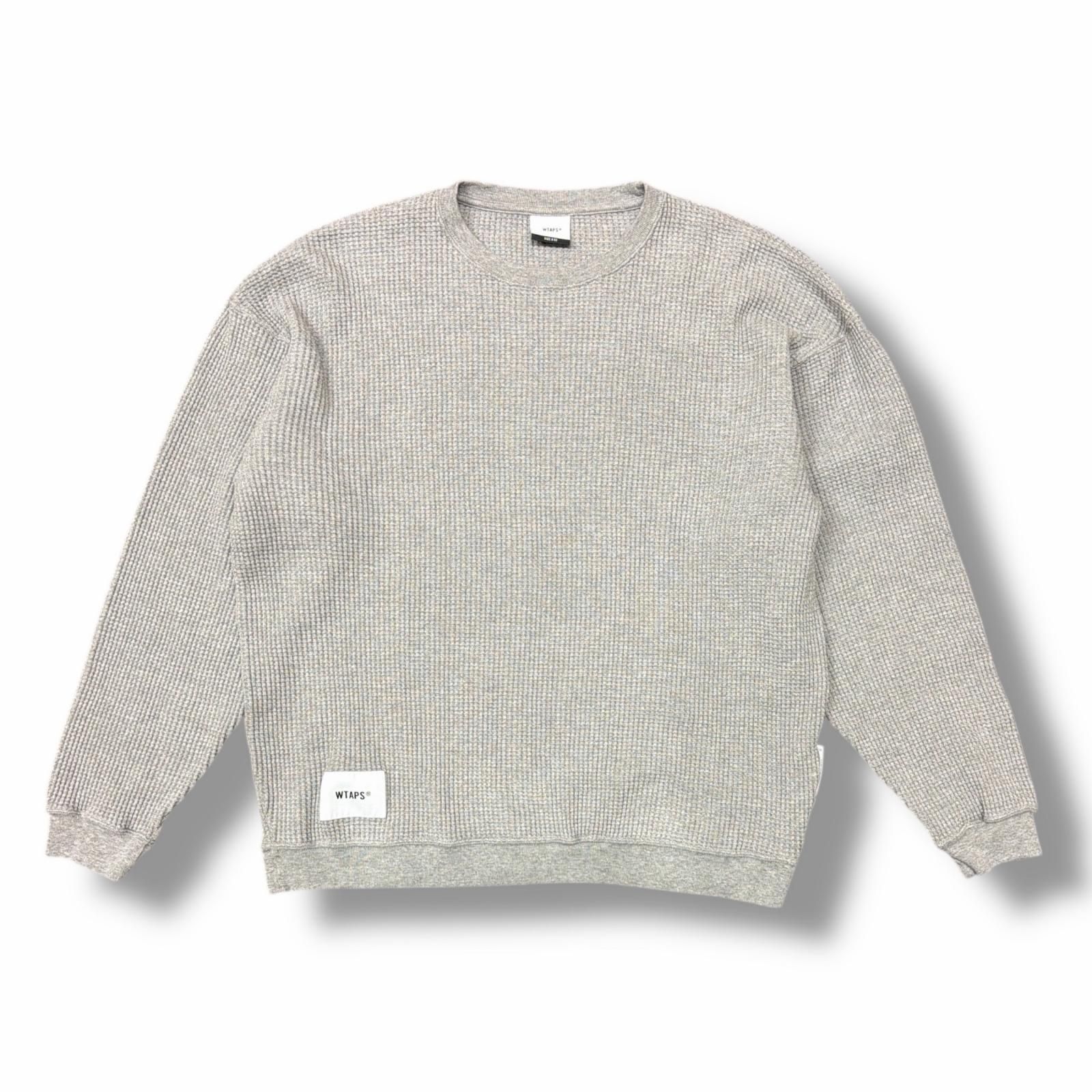 WTAPS 24 AW Waffle | LS Cotton サーマルカットソー 長袖Tシャツ ダブルタップス 242 ATDT-CSM 21 グレー 2 6394 M