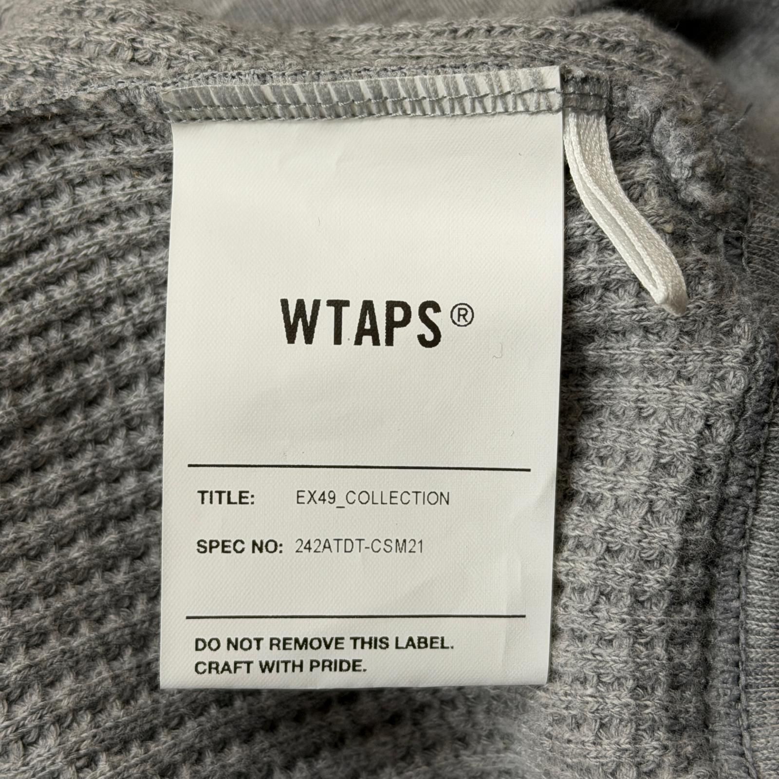 WTAPS 24AW Waffle / LS / Cotton サーマルカットソー 長袖Tシャツ 