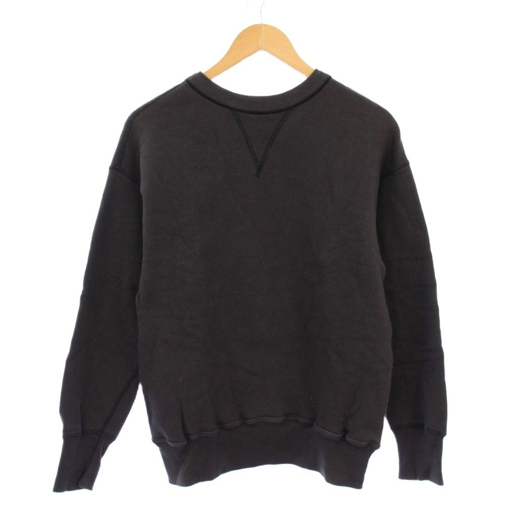ウエアハウス 両Vガゼット スウェット トレーナー 長袖 クルーネック 裏起毛 ストレッチ ワンカラー 38 チャコールグレー |BB