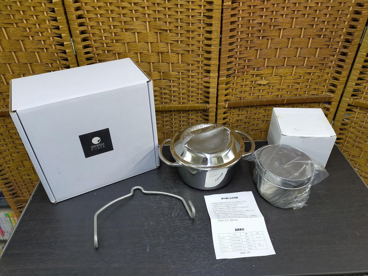 ♥ L’HIRONDELLE FORTE ステンレス鍋 食器セット 日本製 キャンプ