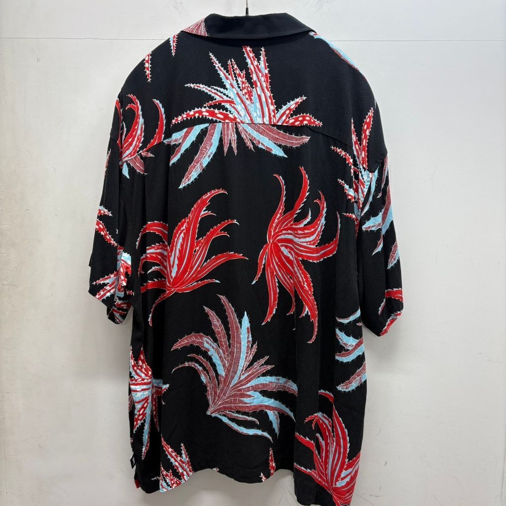 STUSSY × NOMA ステューシー ノーマ Cactus Rayon Shirt アロハシャツ 1110112 ブラック系 size L 中目黒B 01