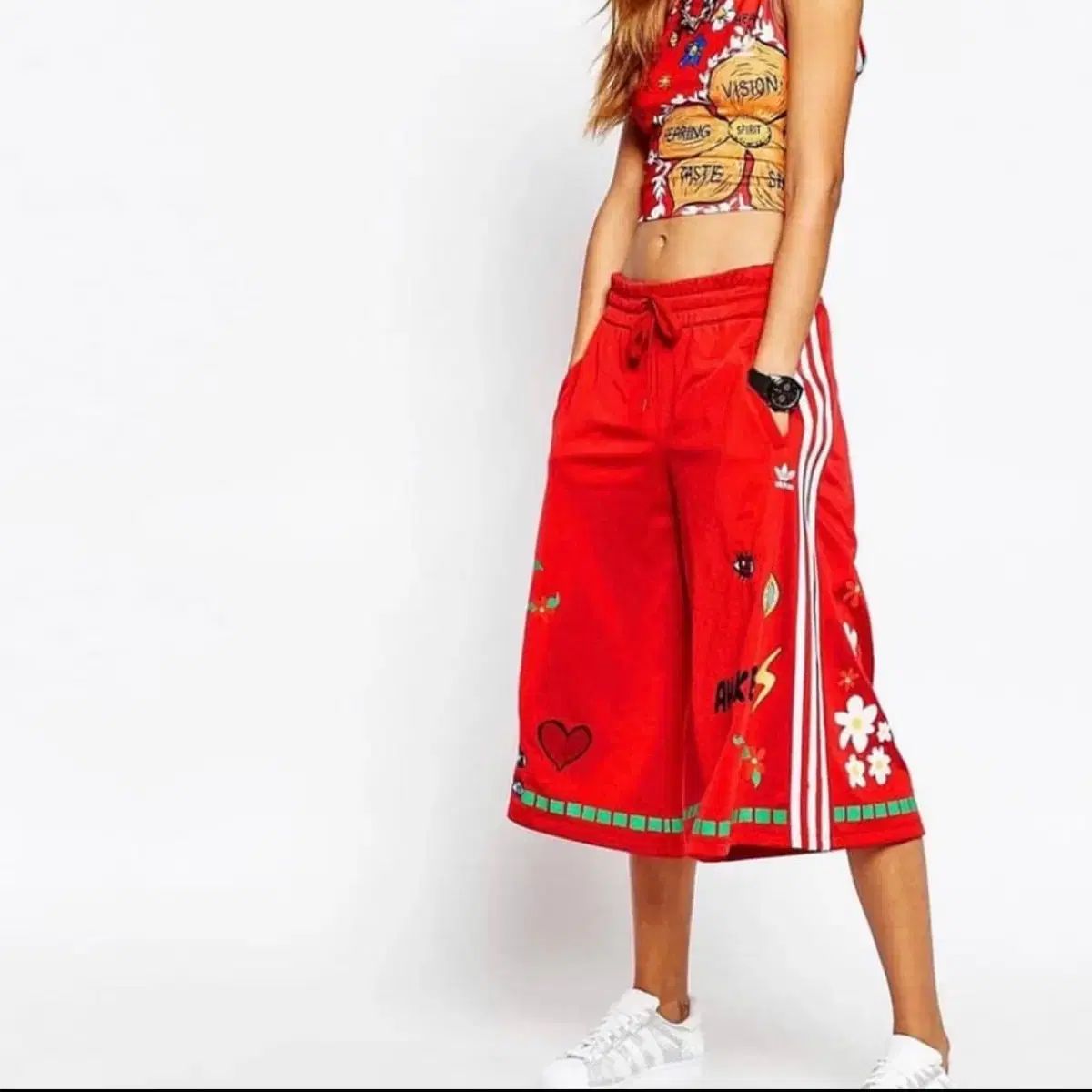 アディダス x 7分 パンツ xs