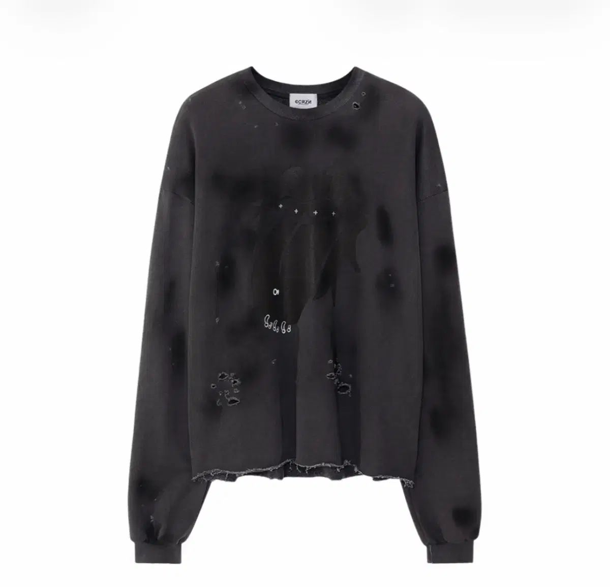 エクラソン ピエルシング ロック スウェットシャツ ブラック L