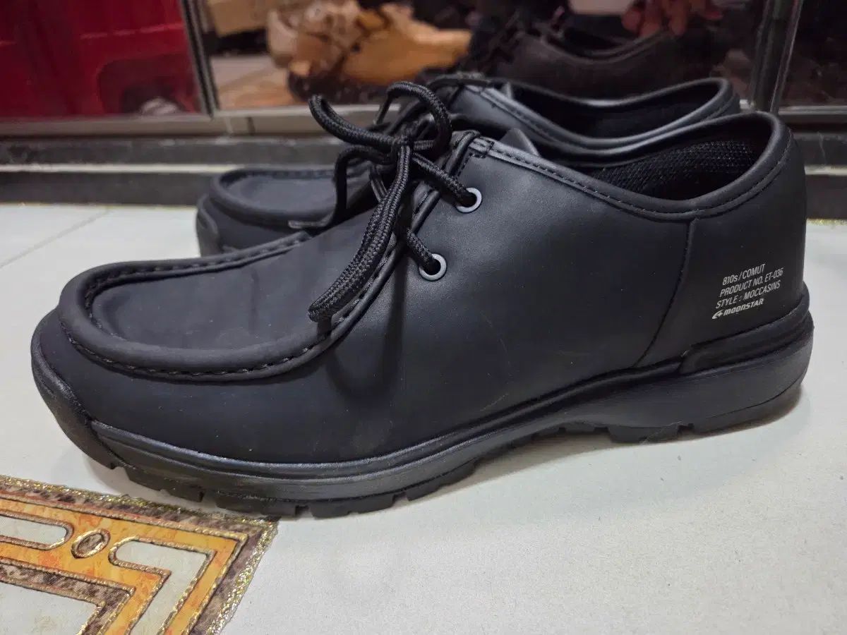  ムーンスター 810 s コミュート ブラック ローファー ブーツ 革靴