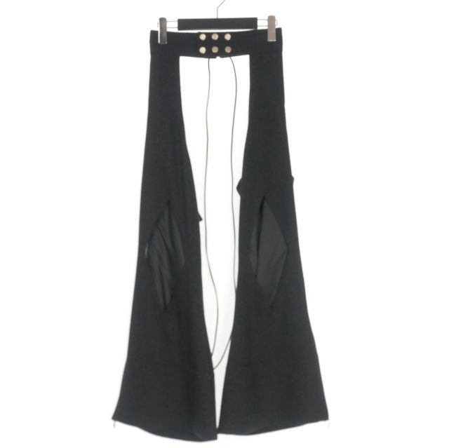 エムエーエスユー MASU 25 AW DIAMOND CHAPS スナップボタン レザーレース チャップス 46 グレー