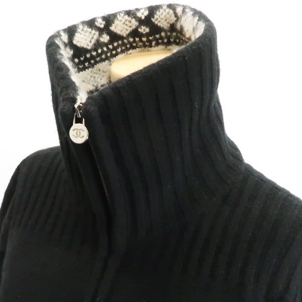 CHANEL ジップアップ ニットジャケット P46913 K05920 フロント