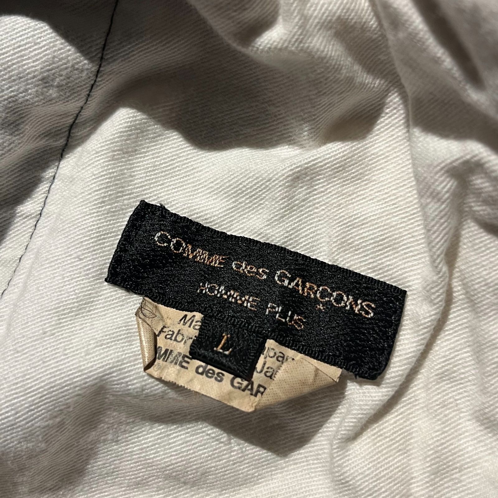 COMME des GARCONS HOMME PLUS 25ss エステル縮絨ワイドショーツ L