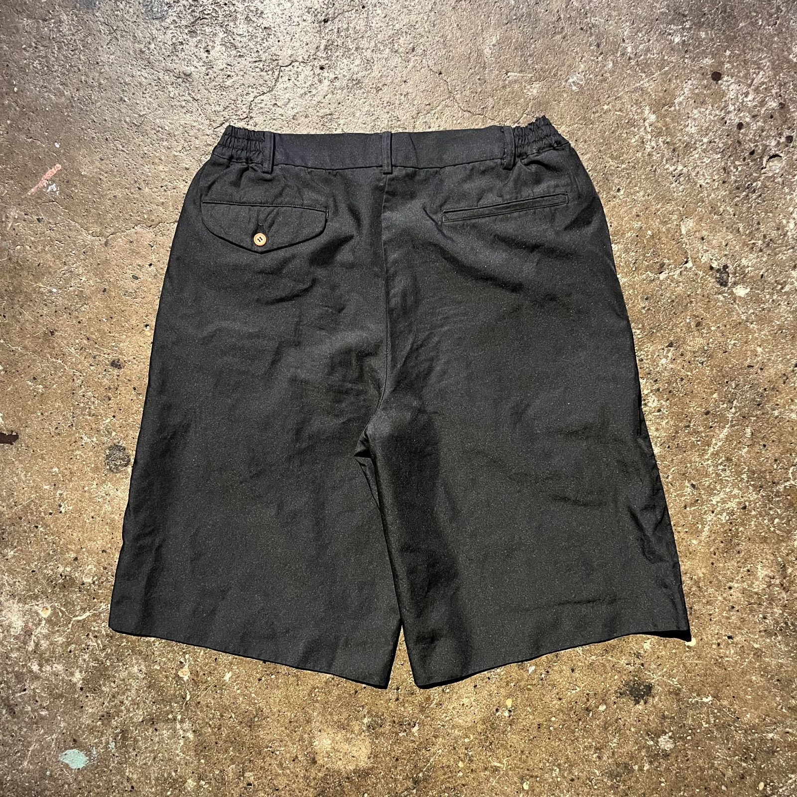 COMME des GARCONS HOMME PLUS 25ss エステル縮絨ワイドショーツ L