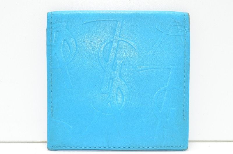 ○ 【送料無料】 イヴ・サンローラン YVES SAINT LAURENT 二つ折り財布
