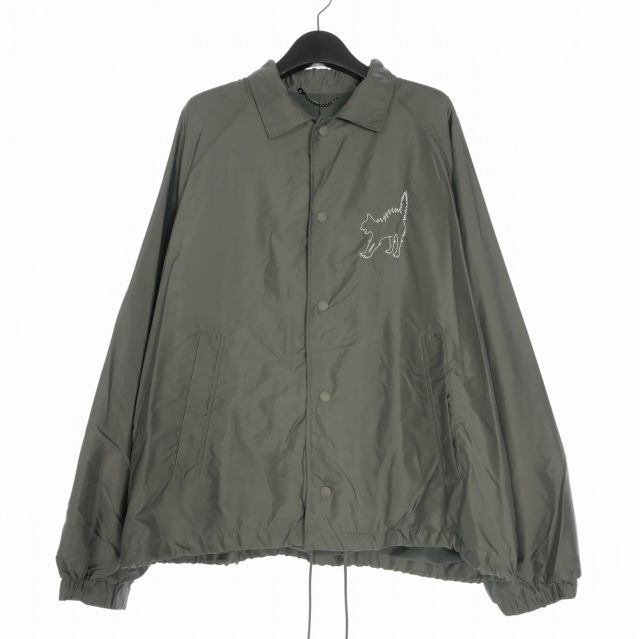 ミシェル 71 MICHAEL 24 AW NYLON JACKET 刺繍 ナイロンジャケット ブルゾン 長袖 3 グレー