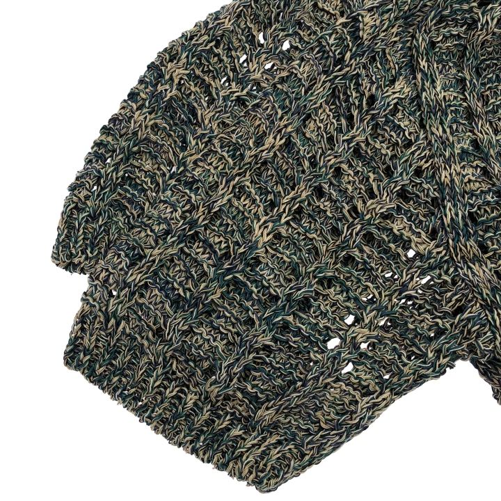 08 sircus (ゼロエイトサーカス) ★★ ② S23SS-KN07 ニットポロシャツ レディース グリーン 1 08 sircus (ゼロエイトサーカス) ② S23SS-KN07 ニットポロシャツ