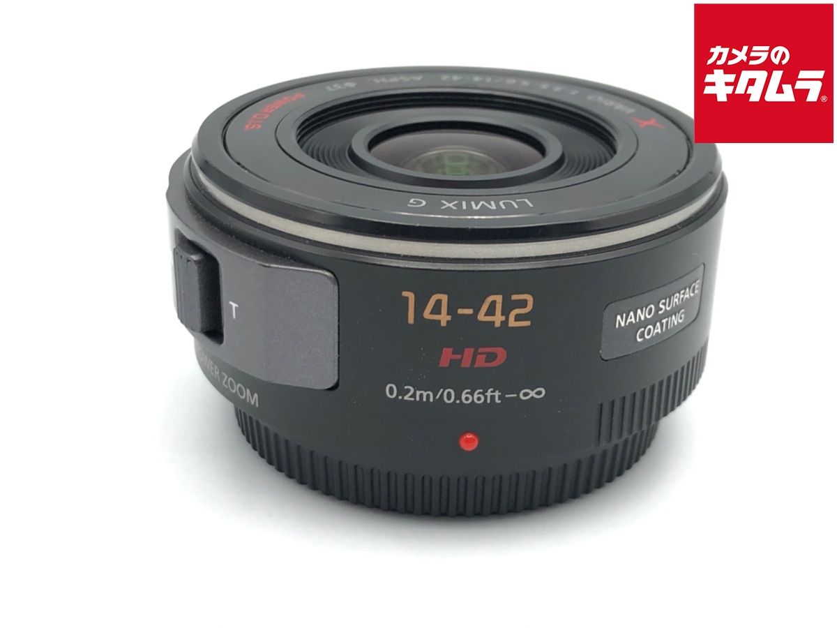 難あり品 パナソニック LUMIX G X VARIO PZ 14-42 mm|F 3.5-5.6 POWER O.I.S. H-PS 14042 ブラック