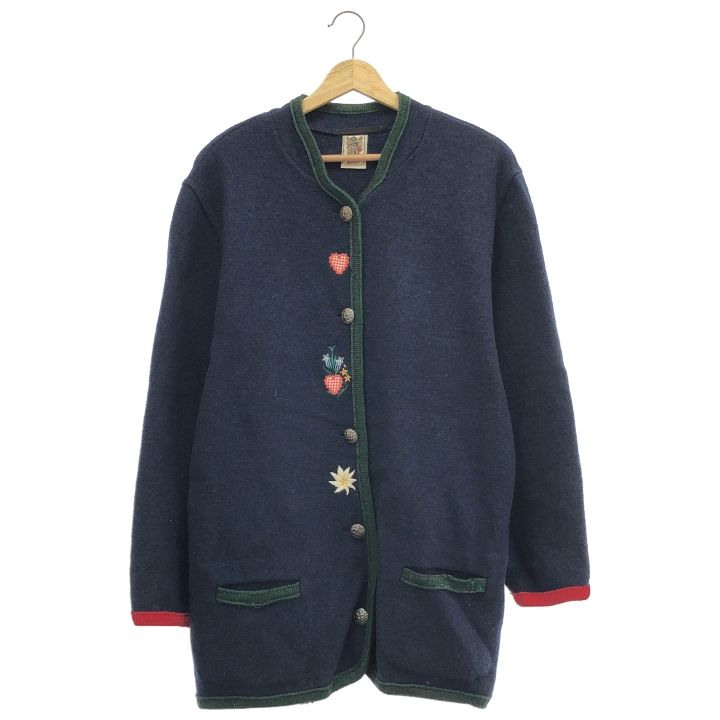 古着 □ ③ Golo ドイツ製 チロリアンジャケット レディース ネイビー