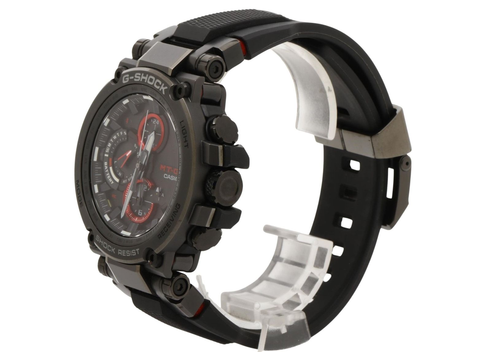 CASIO カシオ 時計 GSHOCK Series ブラック 樹脂 ステンレススチール メンズ アナログ 超