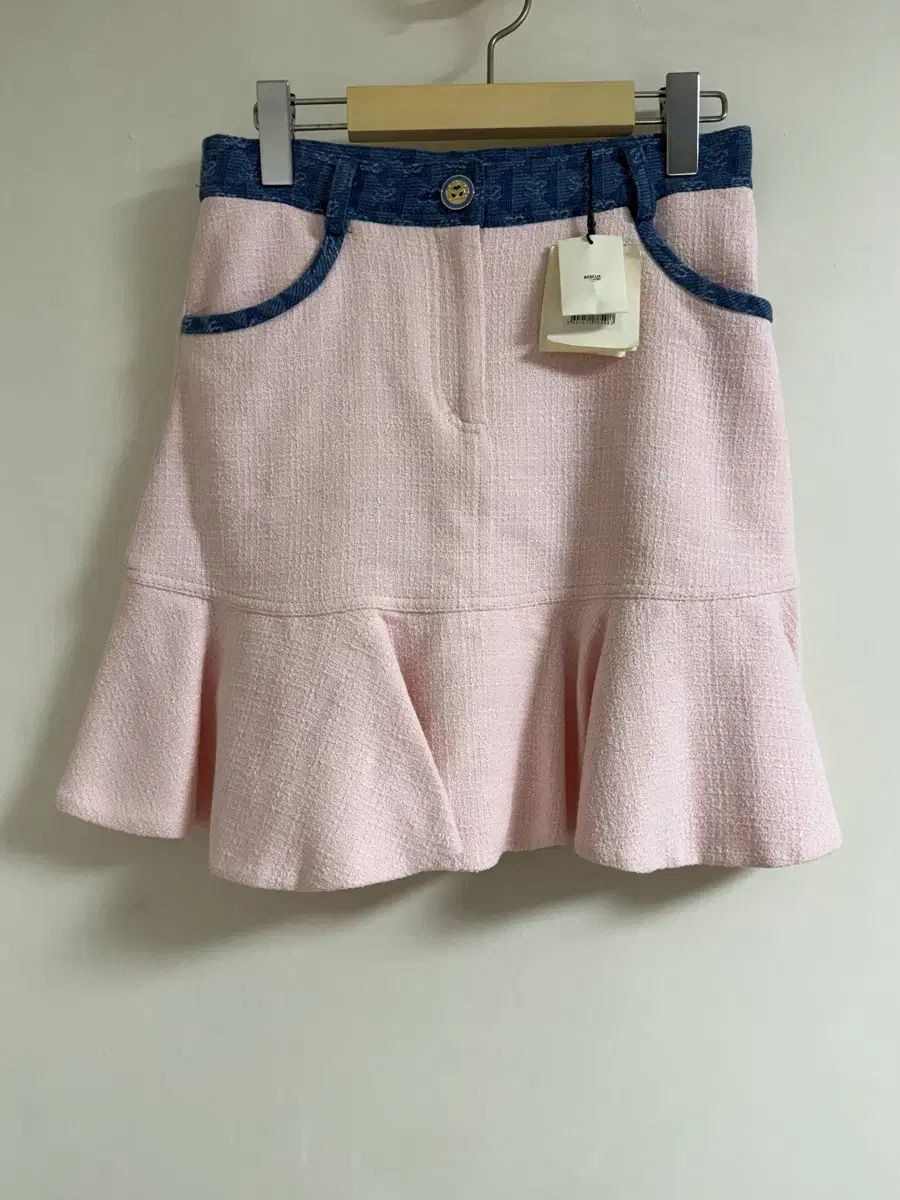 SANDRO サンドロ ツイード デニム スカート 36