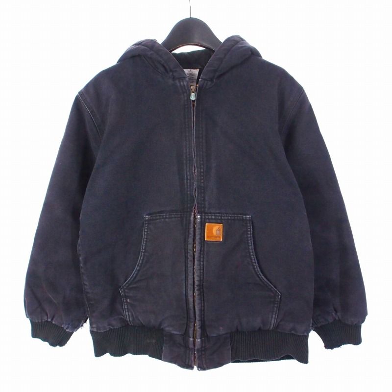 カーハート carhartt アクティブジャケット ダックフルジップパーカー ブルゾン L ネイビー 紺
