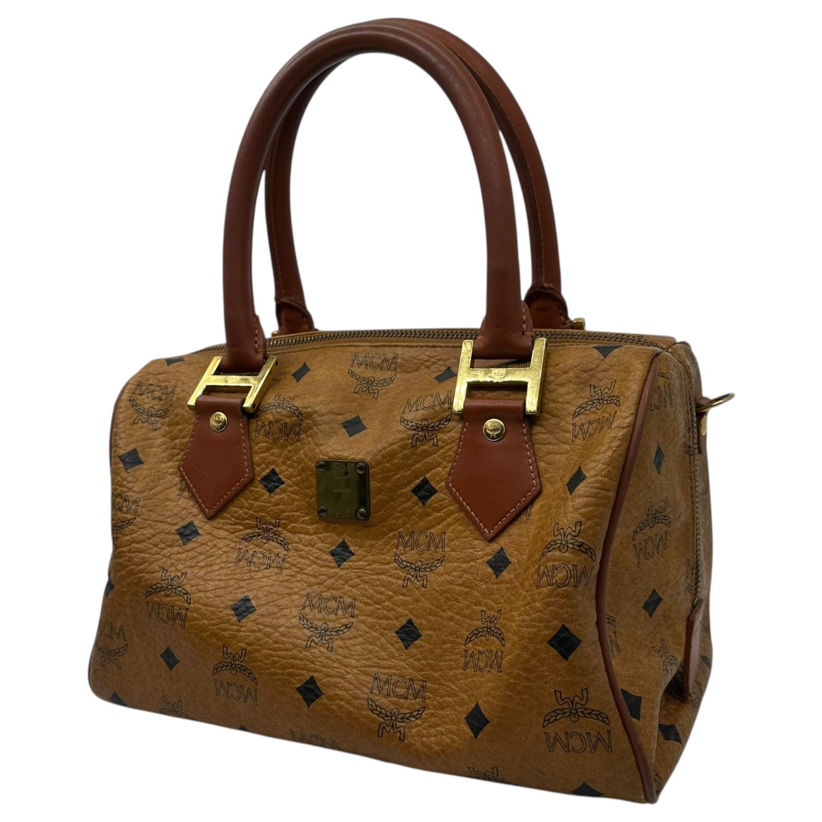 MCM(エムシーエム) Monogram Mini Boston Bag モノグラム ミニ