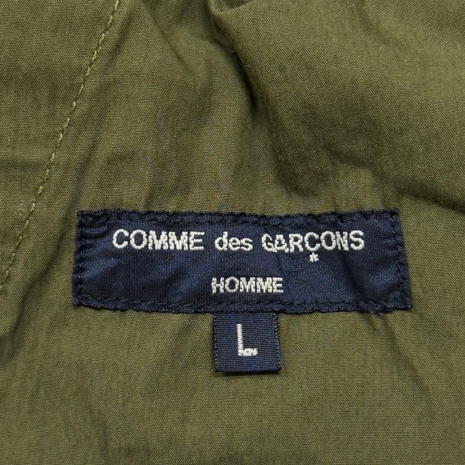  参考上代47 300円 COMME des GARCONS HOMME 綿チノクロス製品染めカーゴパンツ イージーパンツ コムデギャルソンオム HK-P 011 カーキ L 6406 M ワークパンツ カーゴパンツ ペインターパンツ パンツ