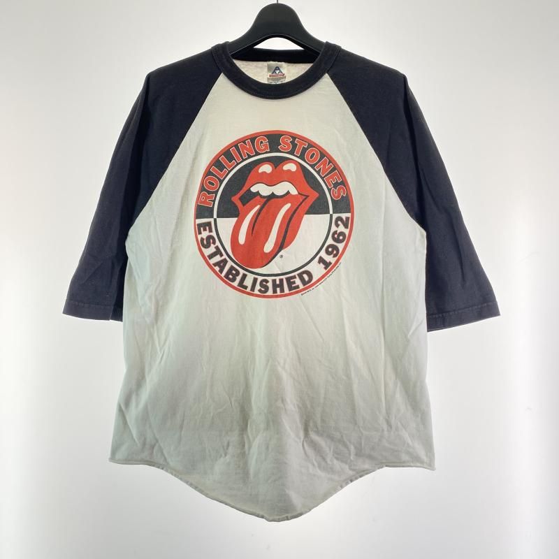 alstyle apparel - activewear 00 s ROLLING STONES 1962 ラグランTEE サイズ表記なし ブラック×ホワイト ローリングストーンズ 17