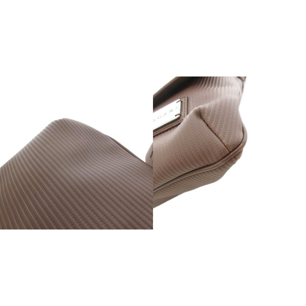  ブルガリ BVLGARI メッセンジャーバッグ ショルダー ロゴプレート PVC レザーフラップ 茶 ブラウン 29751 |UO AA ショルダーバッグ バッグ