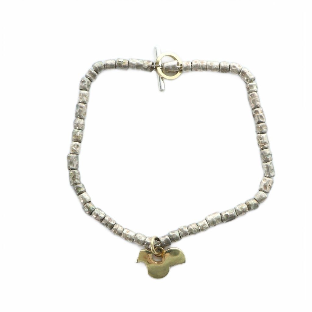 ポメラート DoDo ドド ブレスレット アクセサリー ロゴ ルースター 鳥モチーフ 750 K 18 シルバー色 AA |MQ