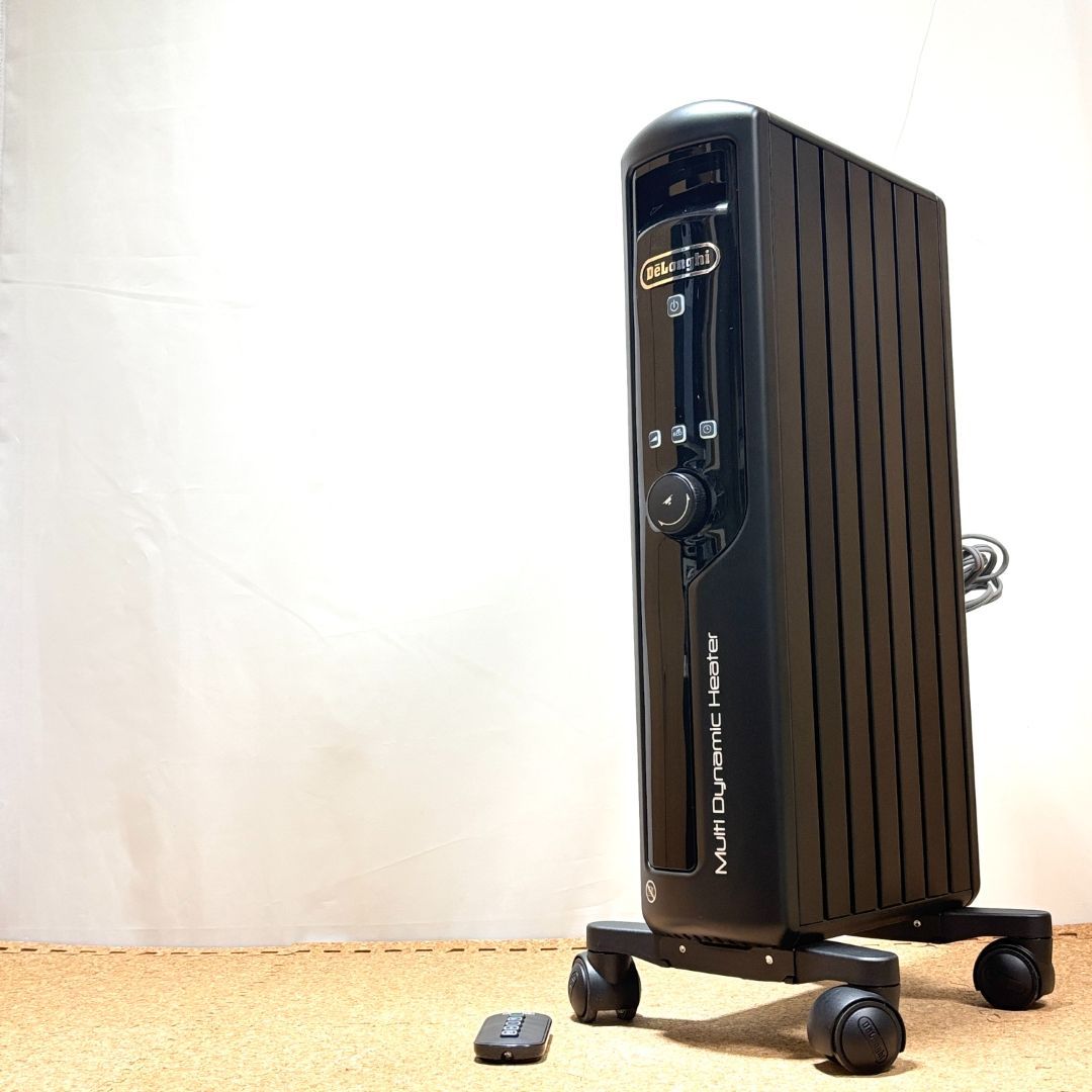 美品！De'Longhi MDHU09-PB 電気ヒーター ブラック マルチダイナミックヒーター 900W ピュアホワイト＋マットブラック