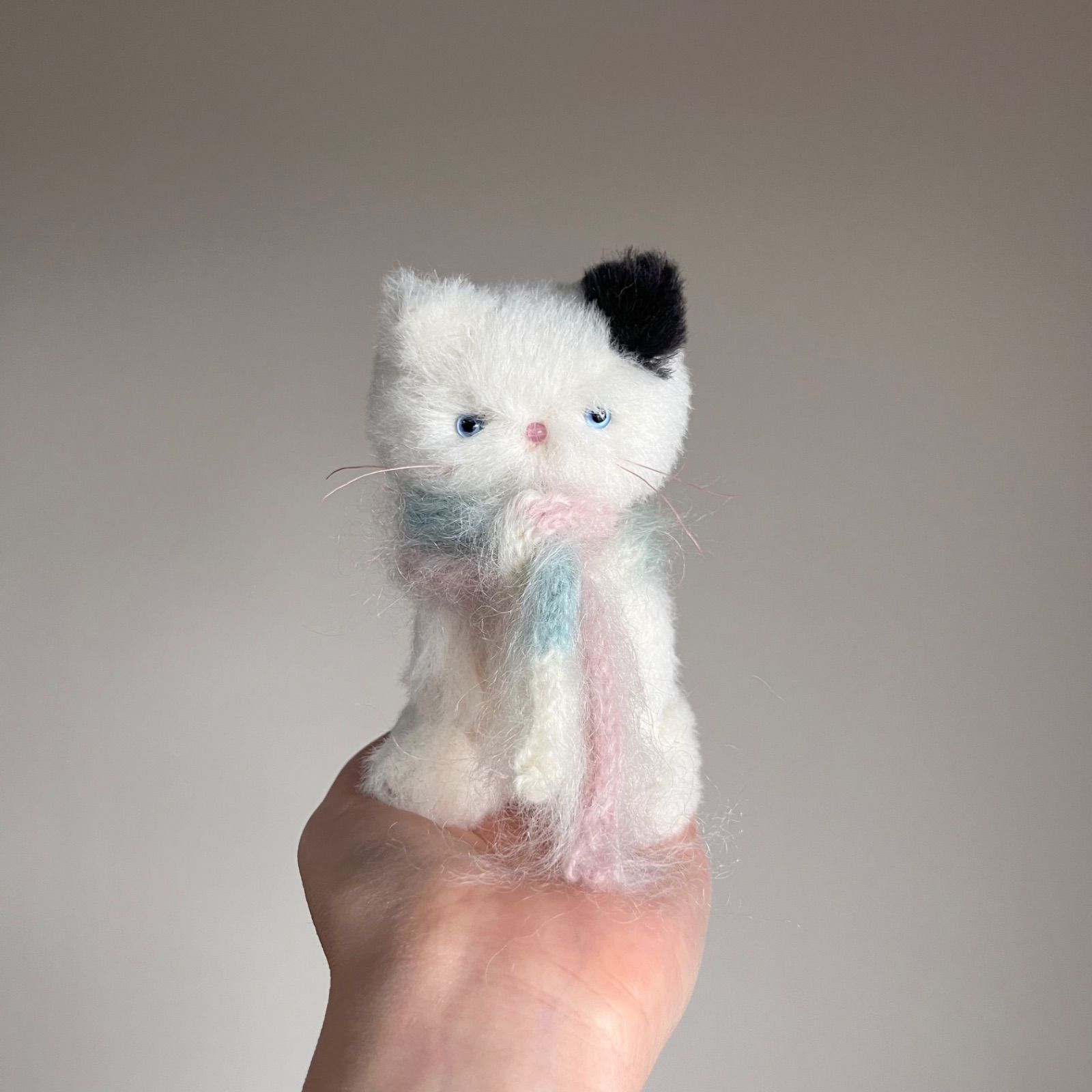 オセロ好きな子 ｝ ぬいぐるみ 作家 ねこ テディベア ハンドメイド