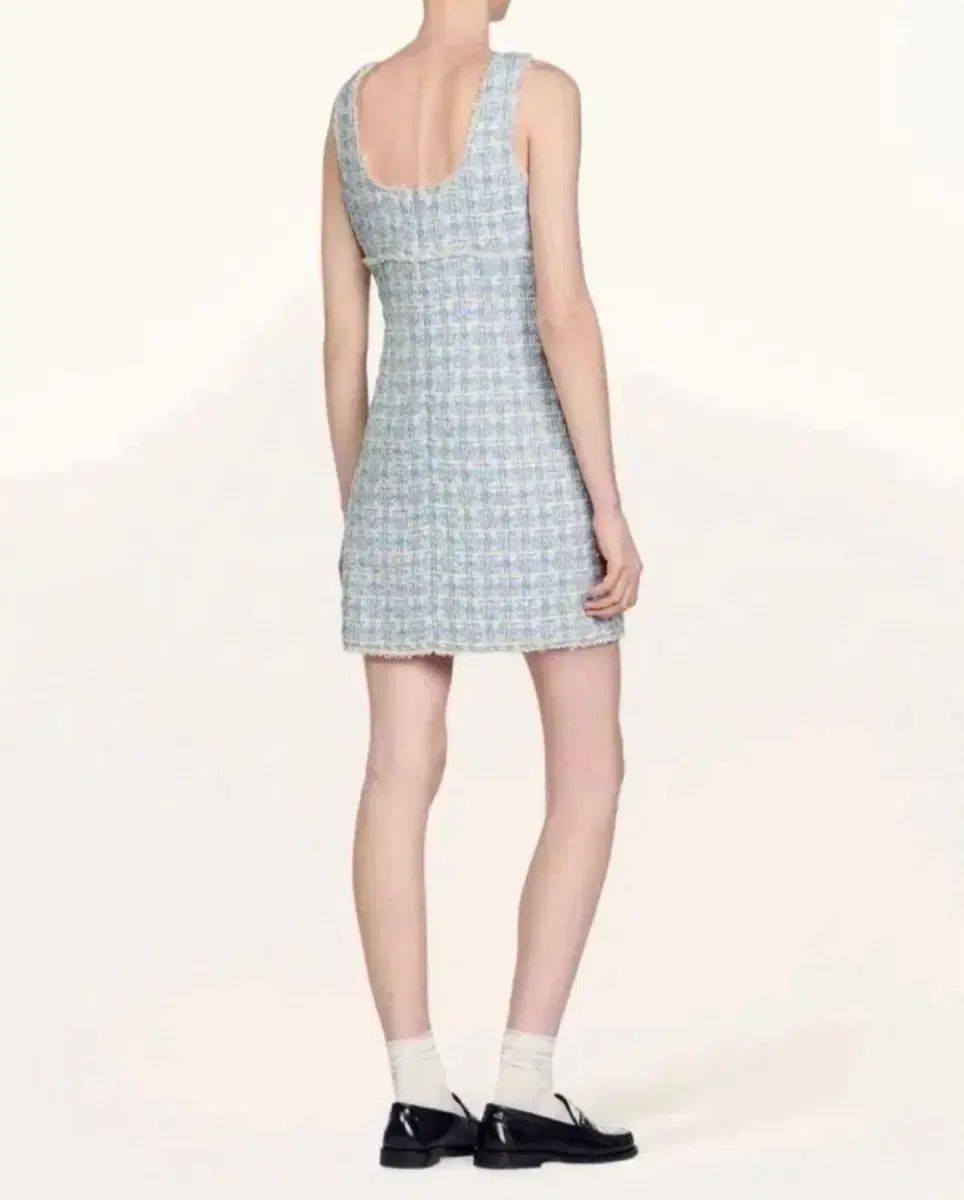 サンドロ ツイード ミニ ワンピース