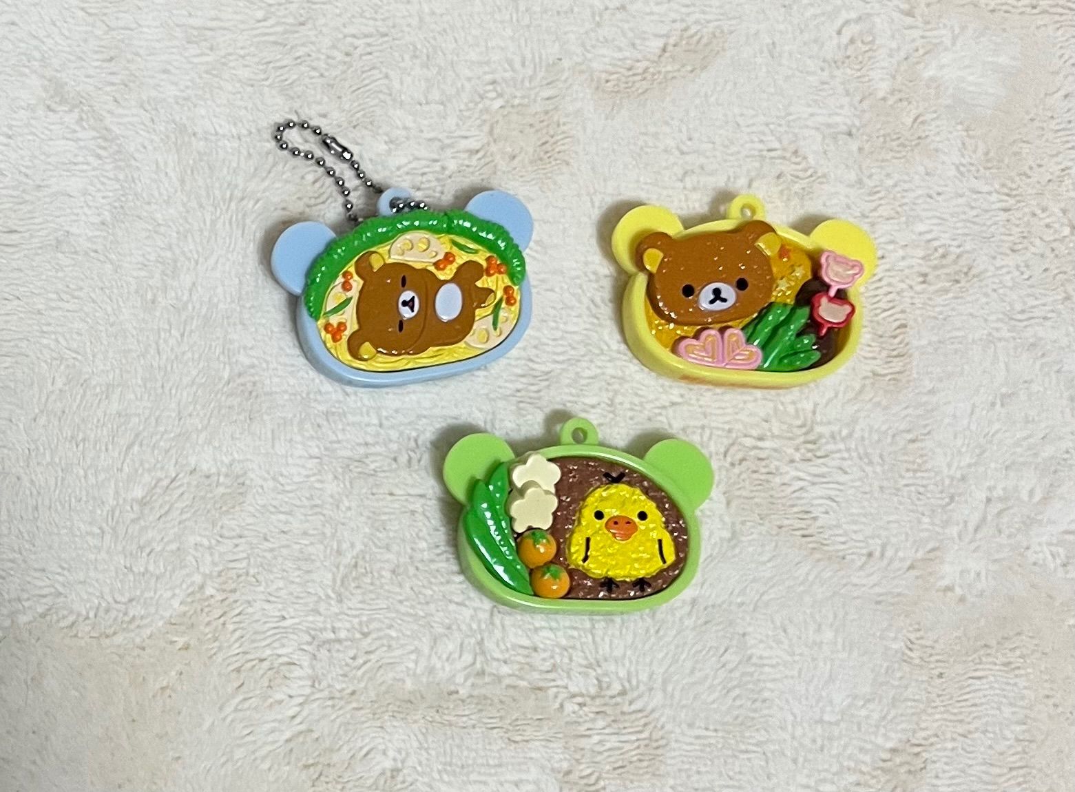 リラックマ お弁当マスコットキーチェーン 3種 リュック型キーホルダー