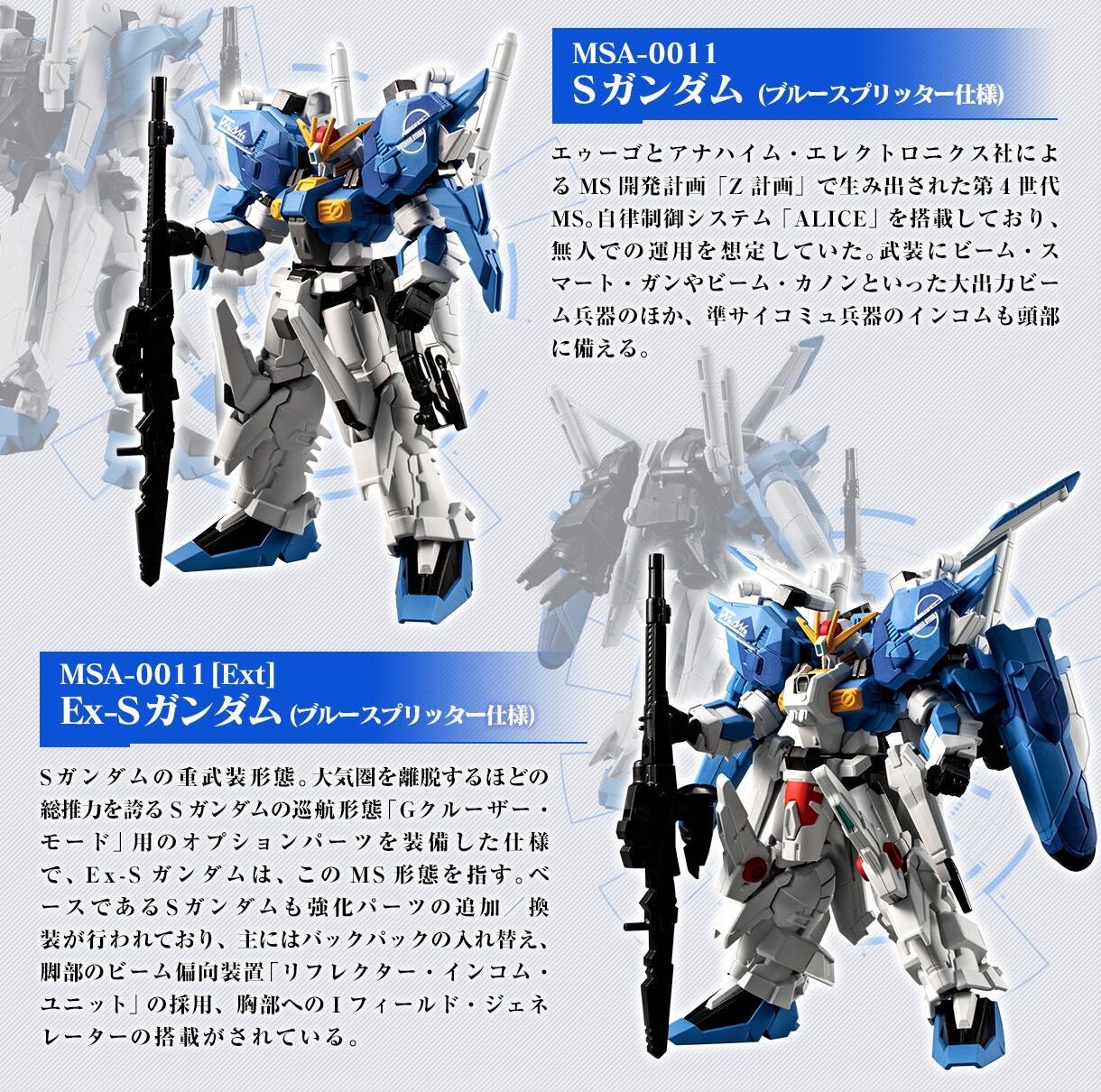 機動戦士ガンダム GフレームFA Ex-Sガンダム/Sガンダム（ブルー