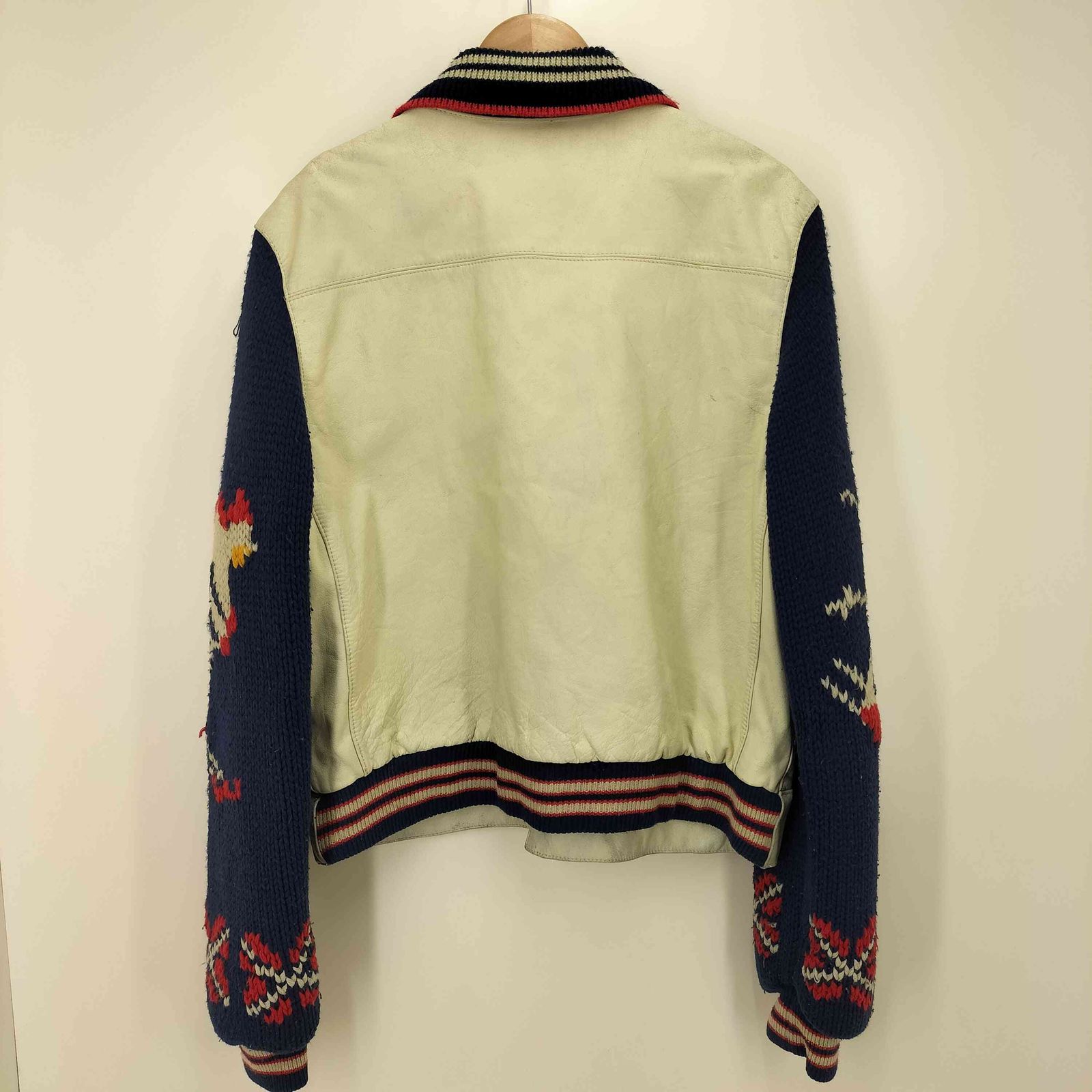 シェビニオン CHEVIGNON 90s ニット切替 スタジャン メンズ JPN：L