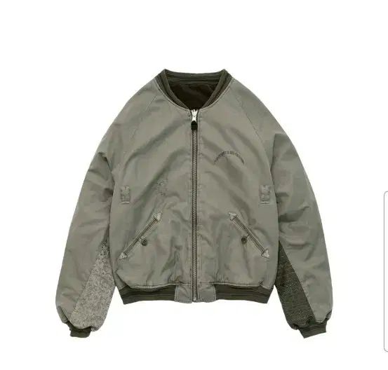 3 ポリテル 1011 リバーシブル フローラル スーベニア オフィシャル ブルゾン ライト セージ