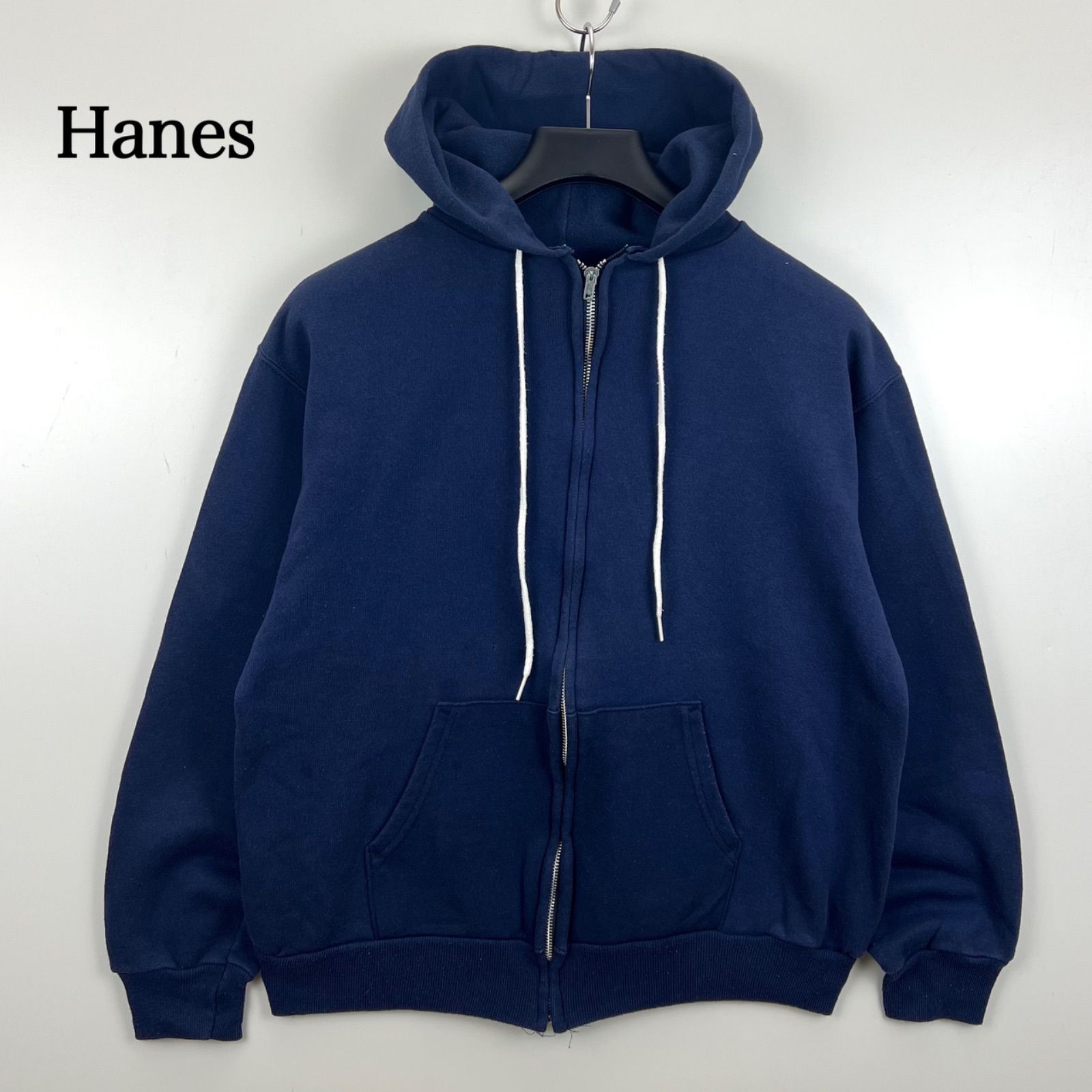 Hanes 80s USA vintage sweat zip hoodie L ヘインズ アメリカ製