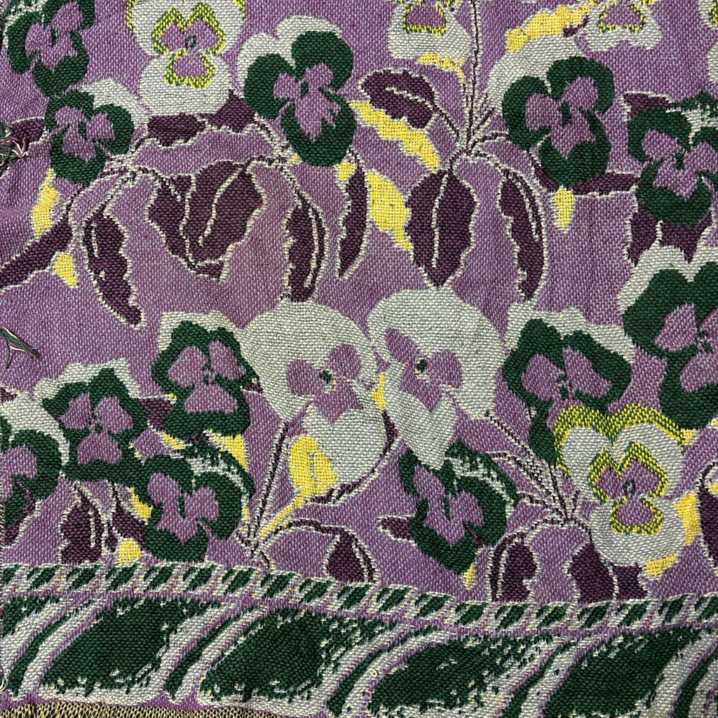 vintage ラグ カーペット マルチカバー 総柄、植物、フラワー、花 449 vintage ラグ カーペット マルチカバー 総柄、植物、フラワー、花 449