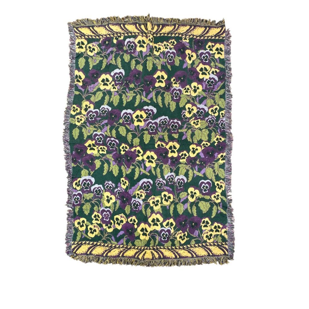 vintageラグ ブランケット マルチカバー タペストリー USA製 MADE IN