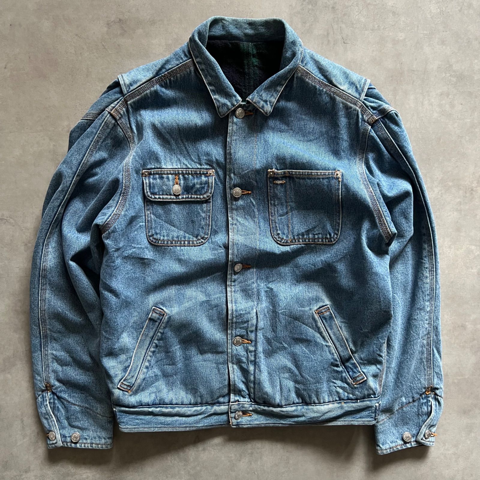 80s Polo RALPH LAUREN reversible denim wool jacket ラルフ