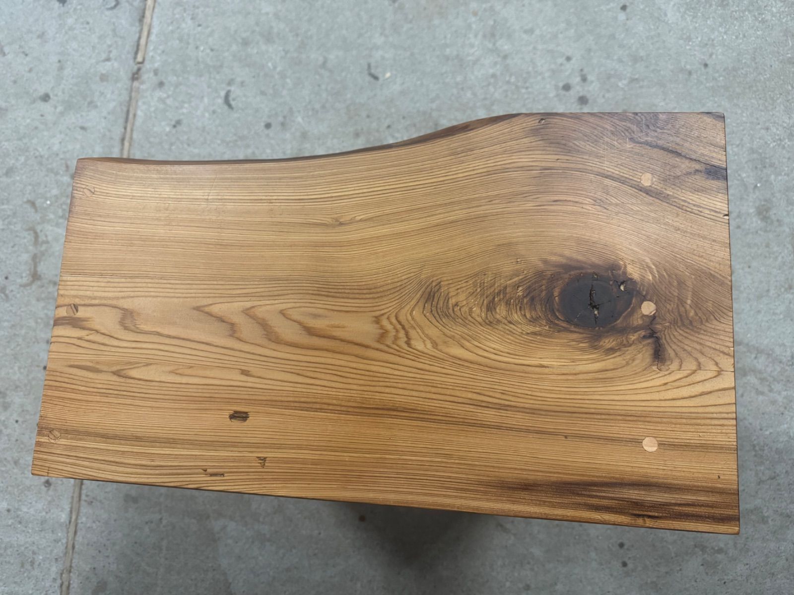 DIY 木製ナチュラルウッド角型スツール - メルカリ