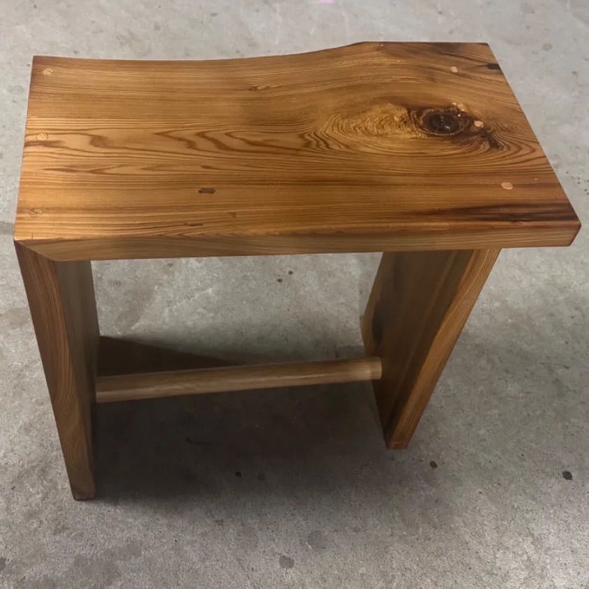 DIY 木製ナチュラルウッド角型スツール DIY 木製ナチュラルウッド角型