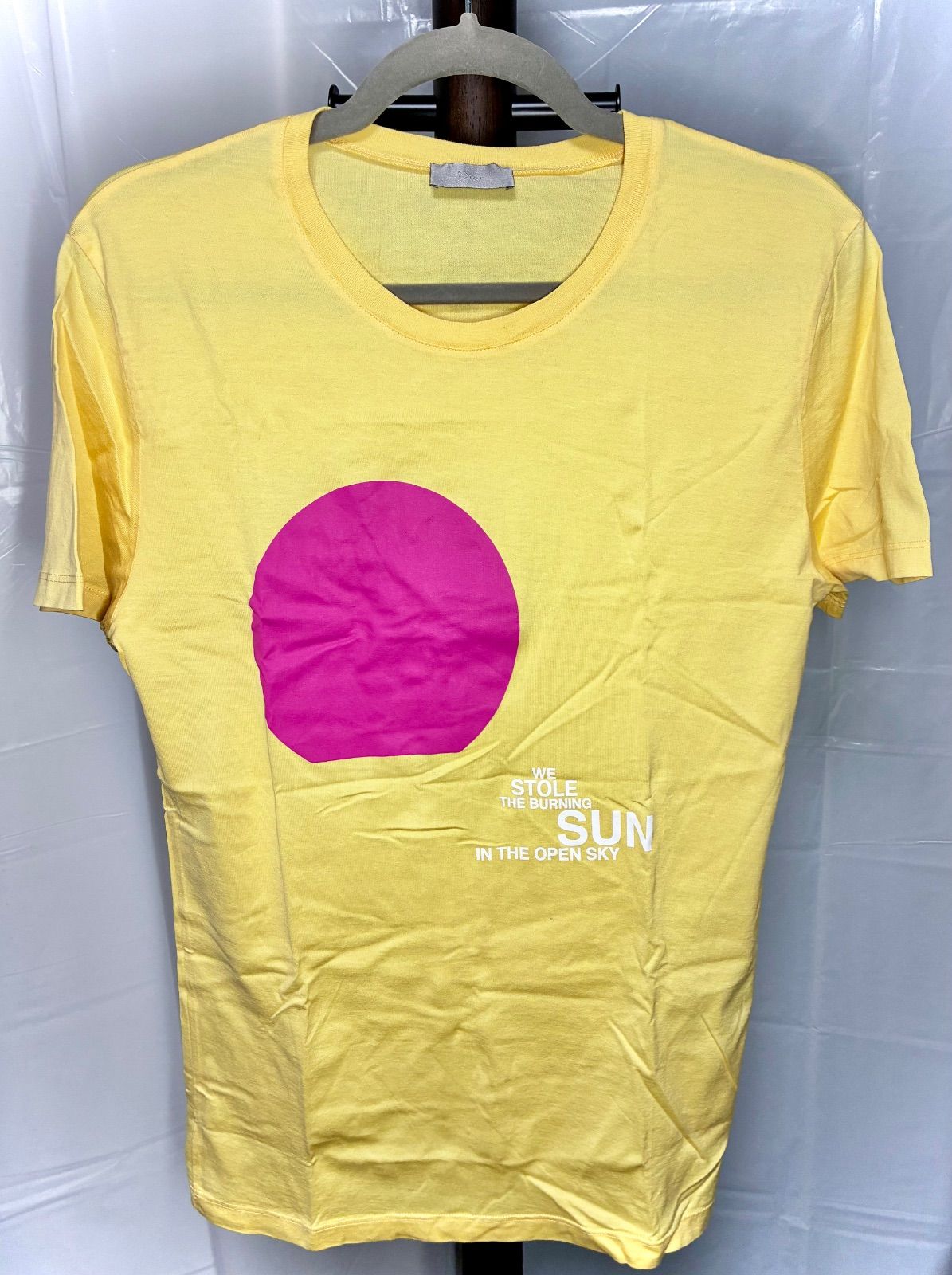 Dior Homme/ディオールオム/半袖シャツ/Tシャツ/プリント/イエロー/メンズ