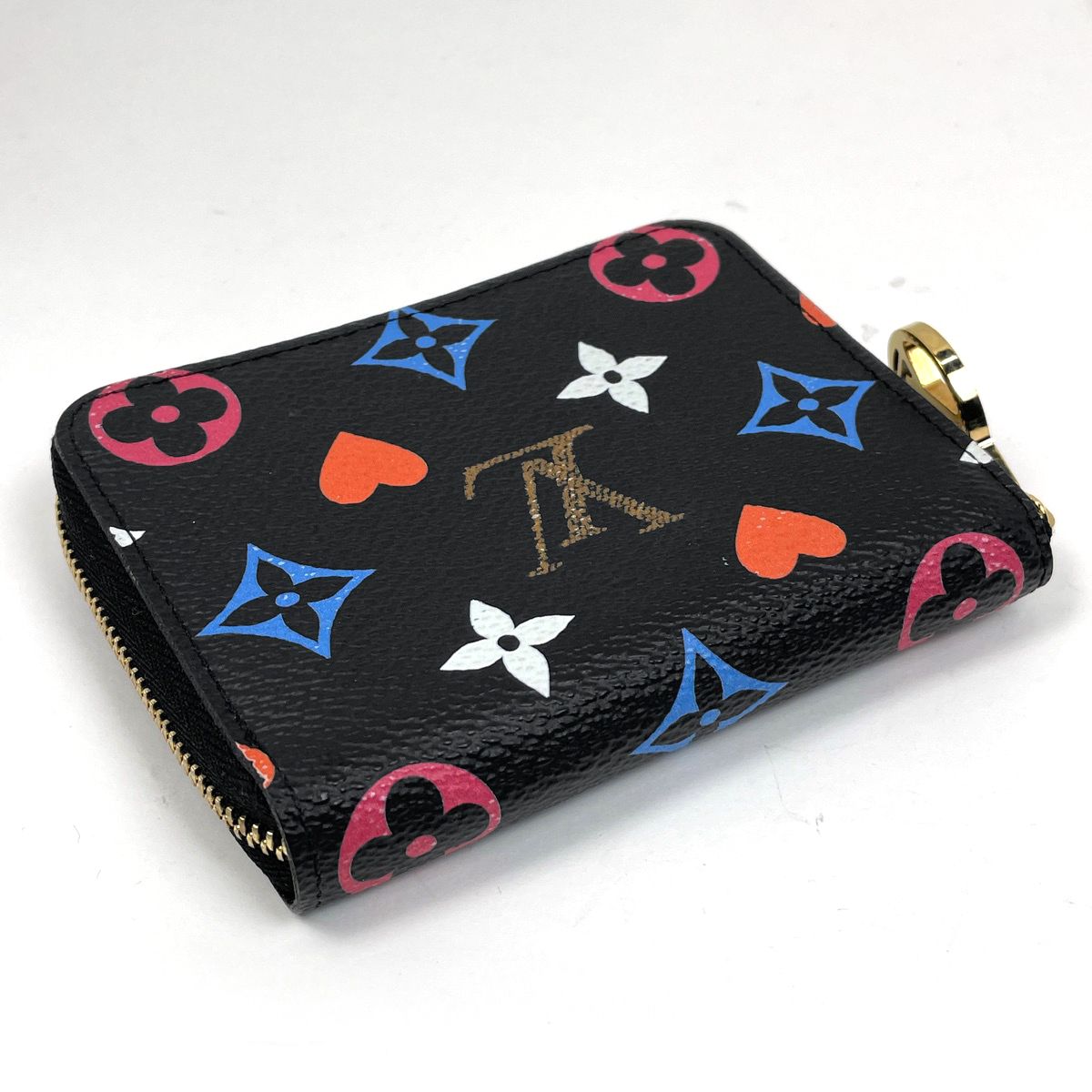 ルイ ヴィトン Louis Vuitton ジッピー コインパース 小銭入れ カードケース ラウンドジップ ラウンドファスナー ゲームオン コインケース モノグラム ノワール ブラック マルチカラー M 80305 レディース