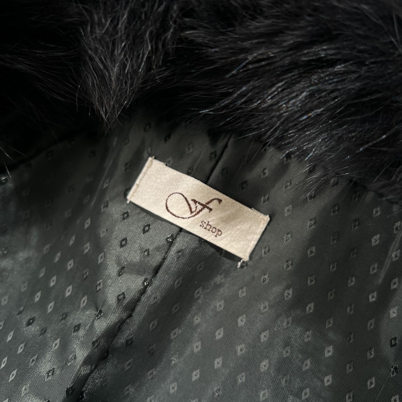 本毛皮 f shop ラビット & ブルーフォックス リアルファー デザイン