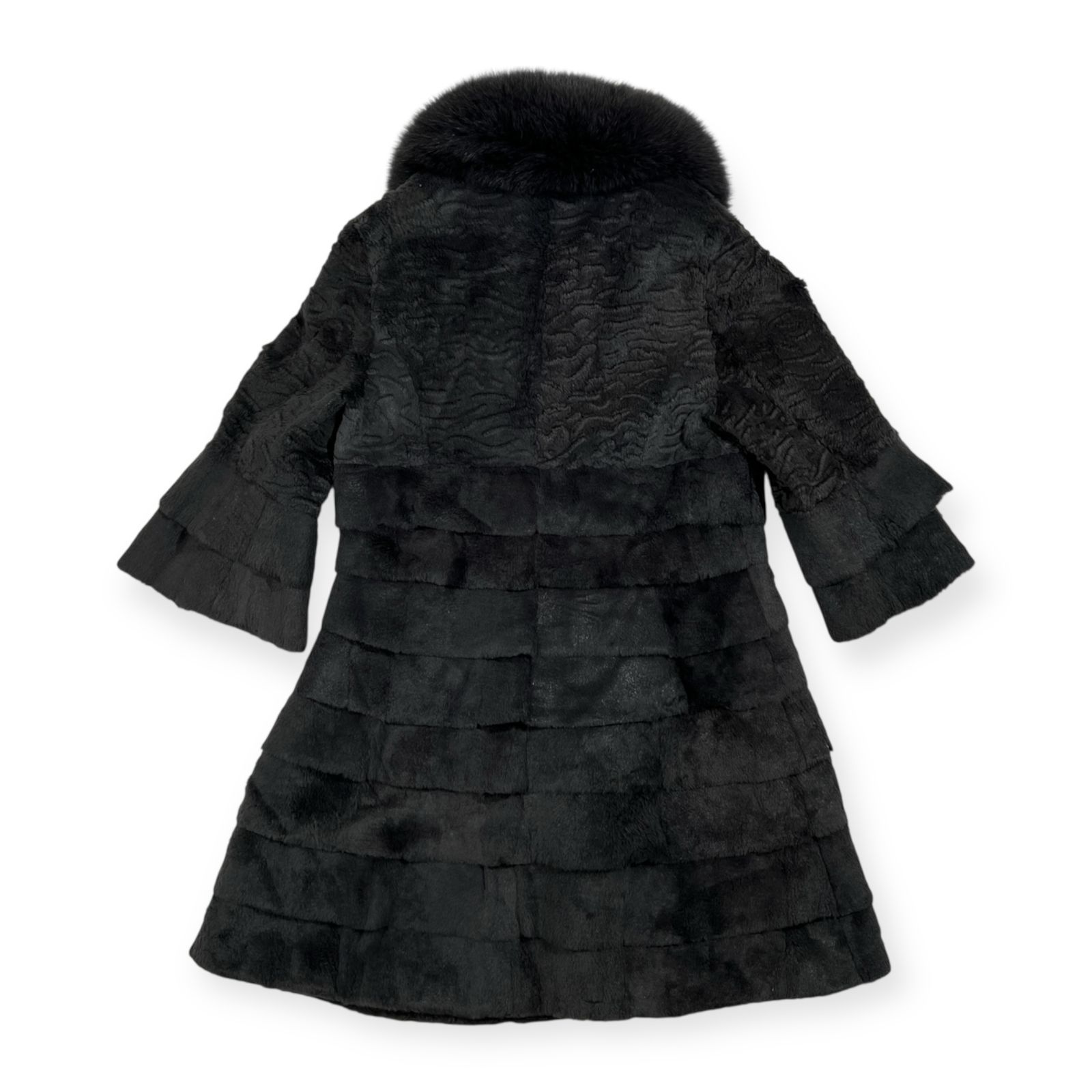 本毛皮 f shop ラビット & ブルーフォックス リアルファー デザイン