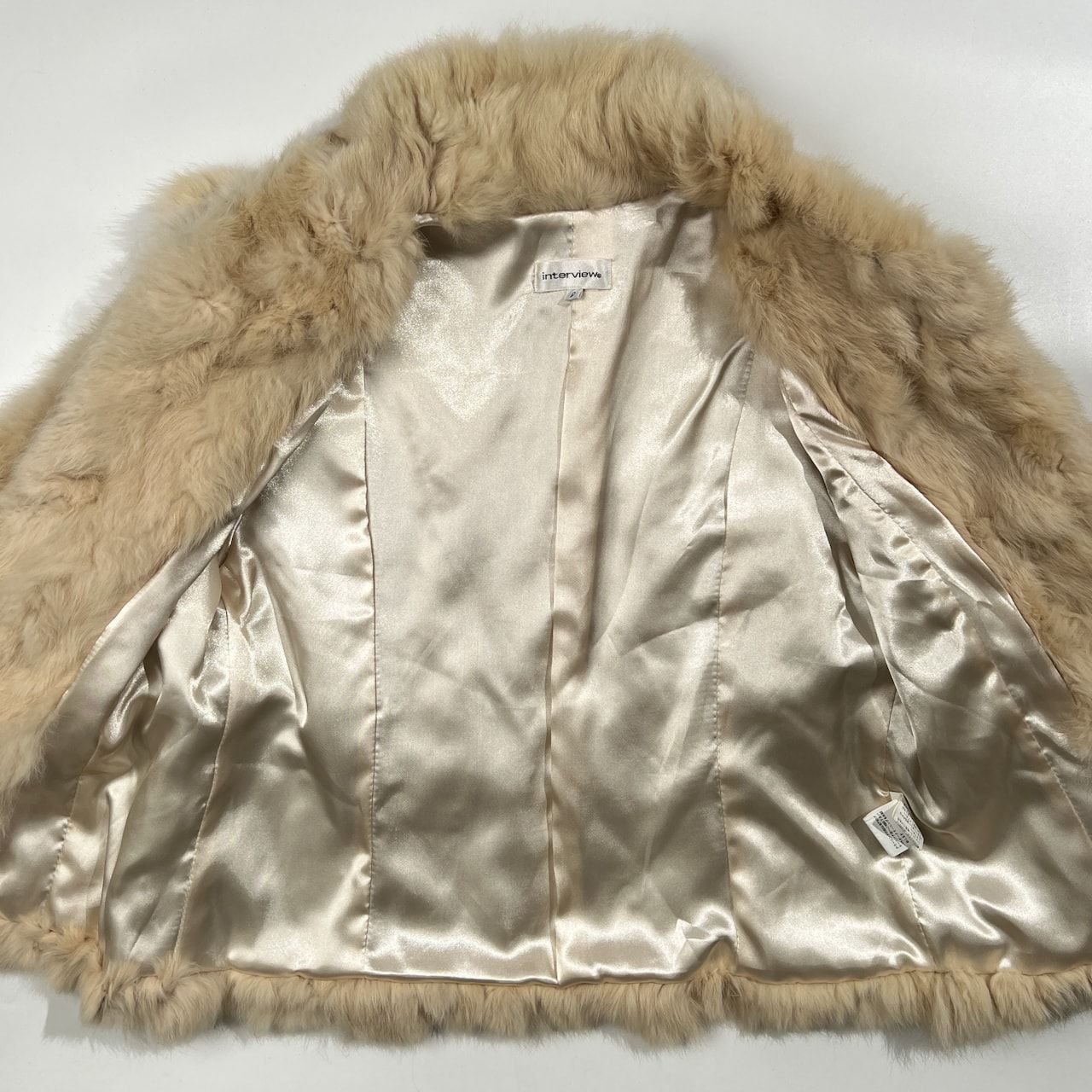 本毛皮 interview ラビットファー 毛皮 ジャケット コート サイズ 9AR