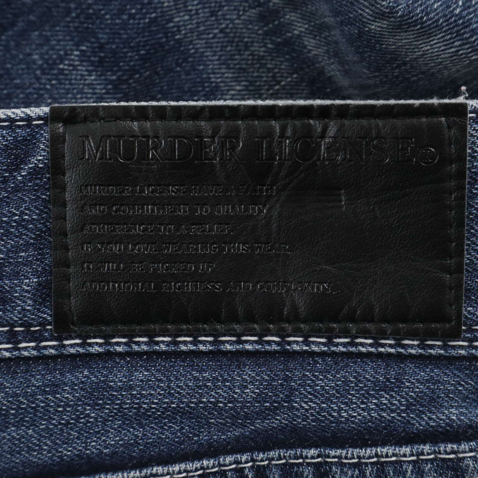 MURDER LICENSE マーダーライセンス 3D髭落ち☆ USED加工 デニム