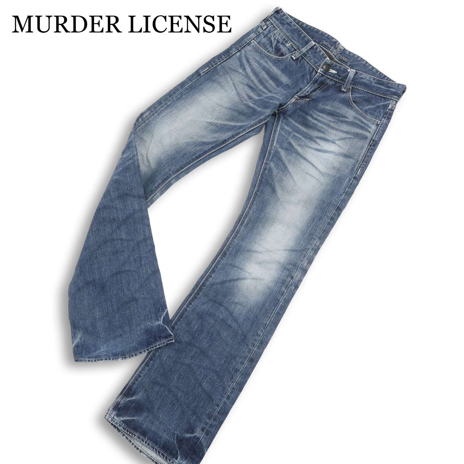 MURDER LICENSE マーダーライセンス 3D髭落ち☆ USED加工 デニム
