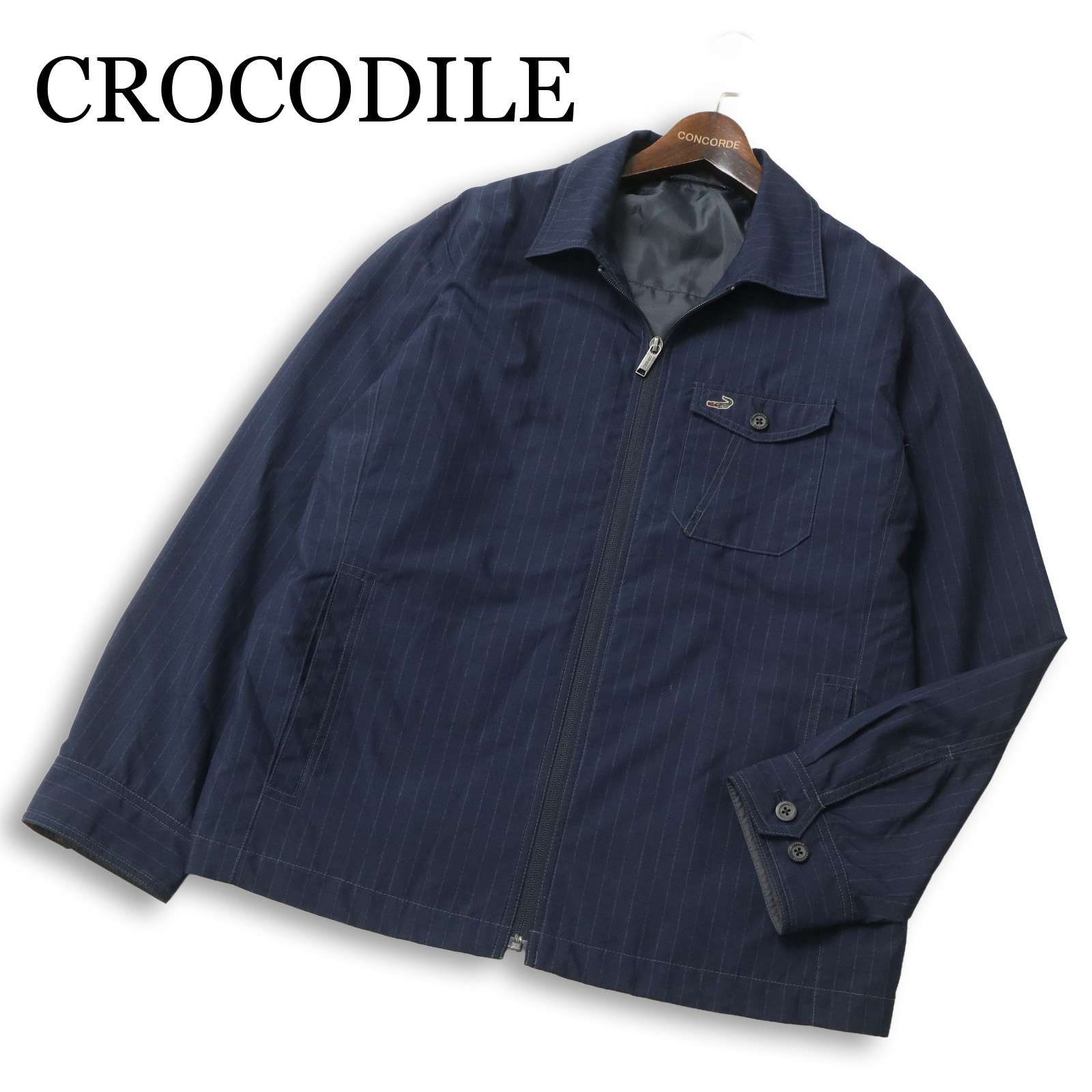 新品未使用　クロコダイル　中綿ジャケット　ネイビー Crocodile（クロコダイル） 軽量ブルゾン 長袖キルト中綿ジャケット
