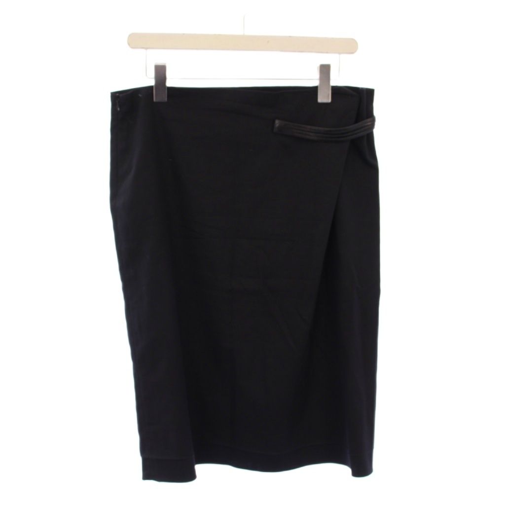 ジルサンダー JIL SANDER タイトスカート ひざ丈 ベルト ワンカラー 40