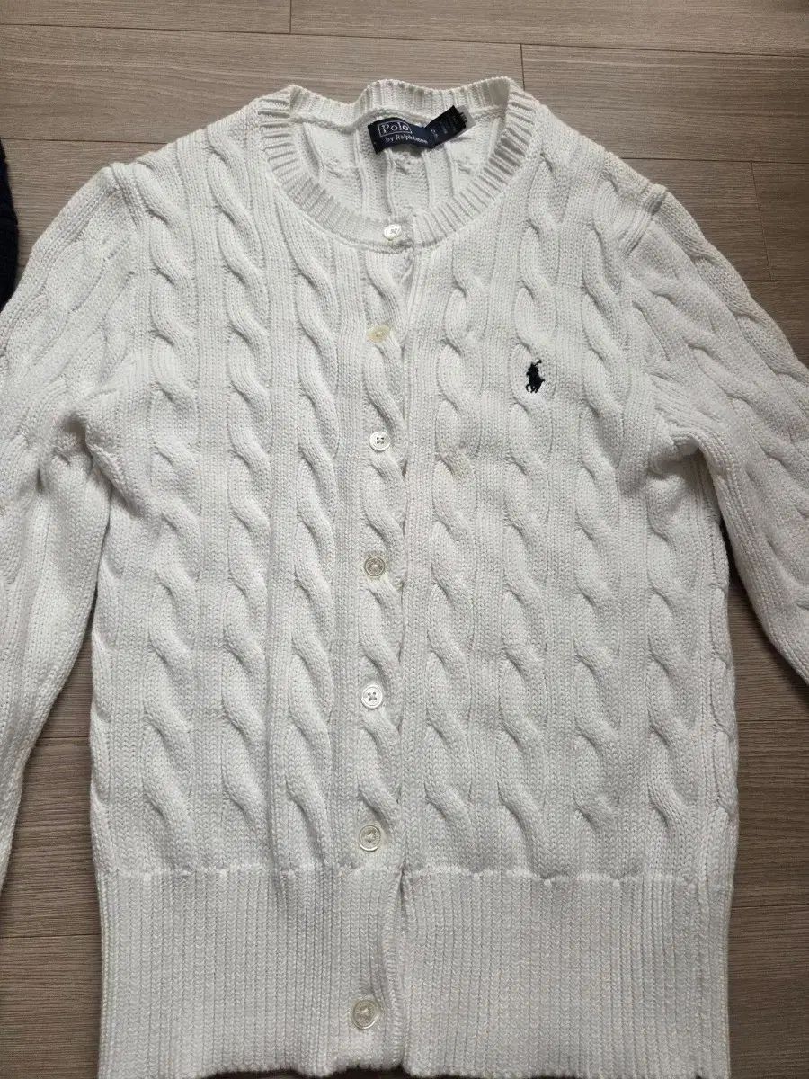 ポロ コットン カーディガン Sサイズ 白 ネイビー まとめ